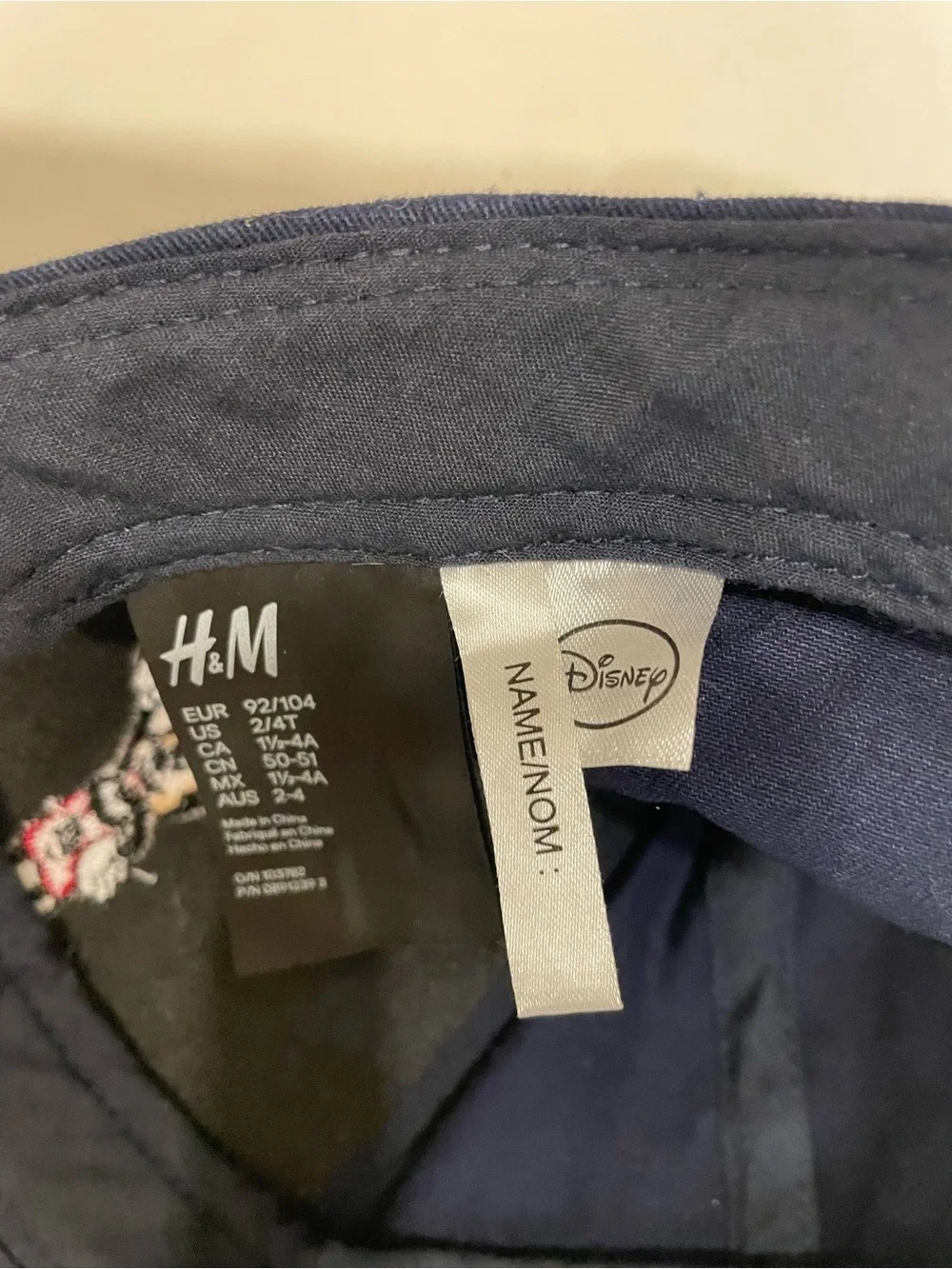 H&M navy baseball